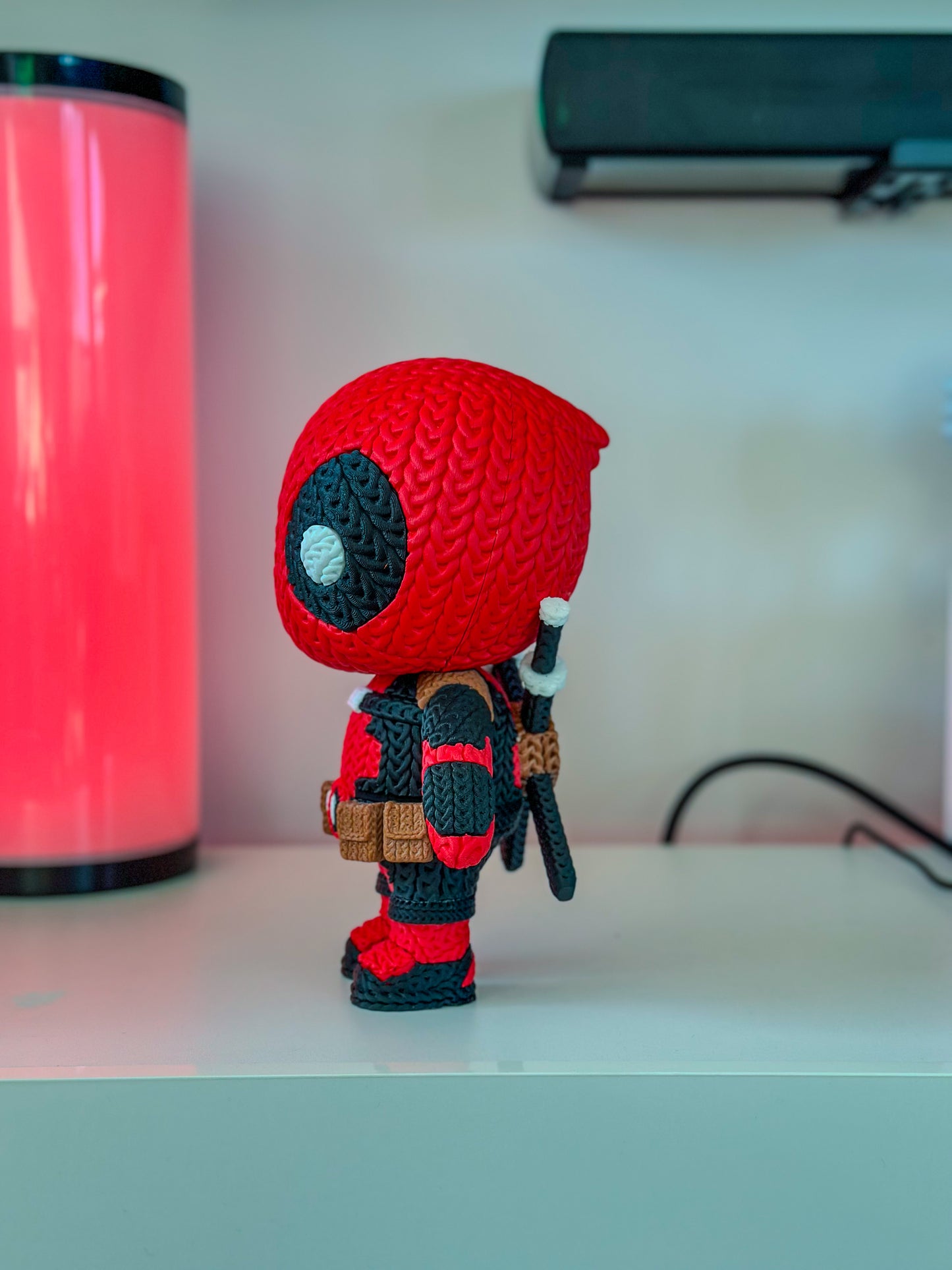 Knitted Deadpool - 20cm tall
