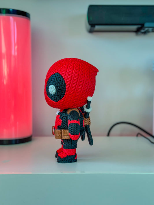 Knitted Deadpool - 20cm tall