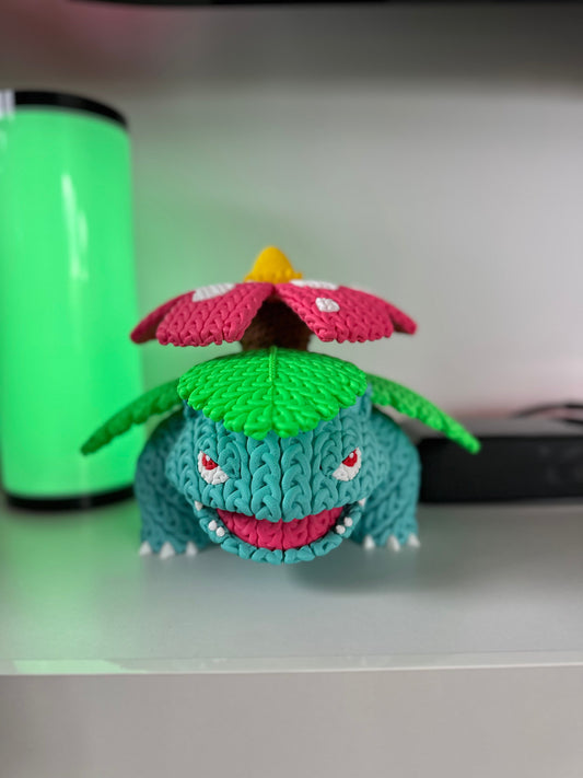 Knitted Venusaur - 3D Printed