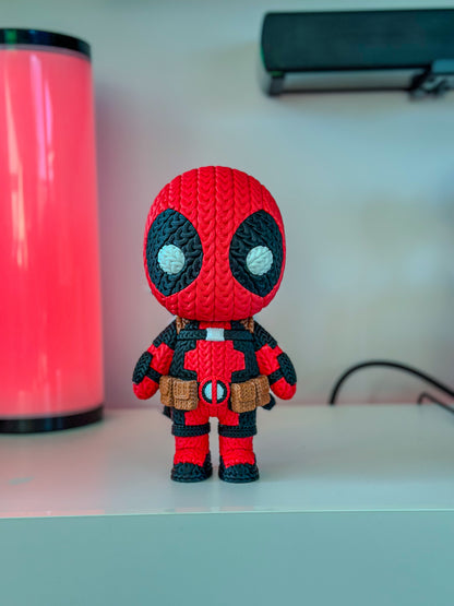 Knitted Deadpool - 20cm tall