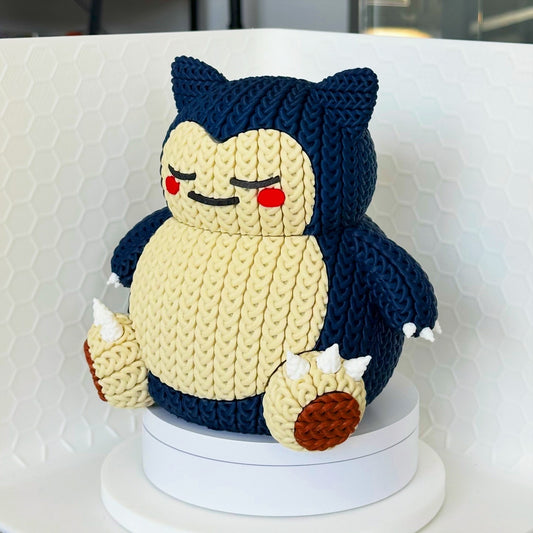 Knitted Snorlax - 3D Printed
