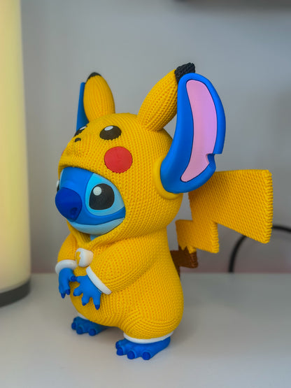Stitch in Pikachu Onesie 20cm