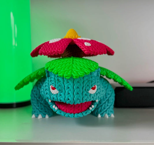 Knitted Venusaur - 3D Printed