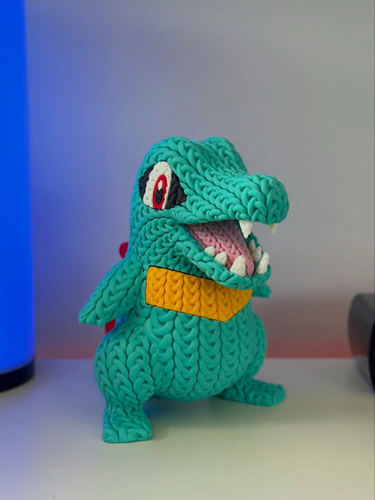 Knitted Totodile