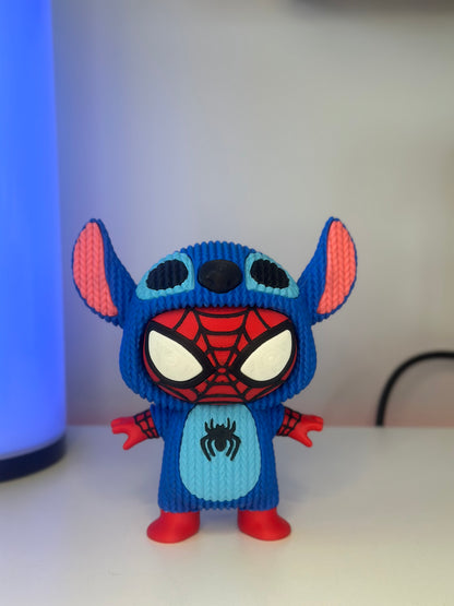 Spiderman in Stitch Onesie 15cm