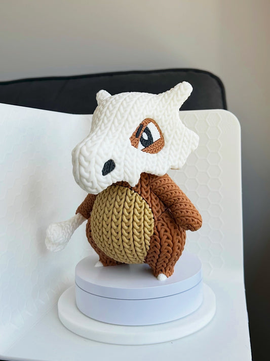 Knitted Cubone - 3D Printed