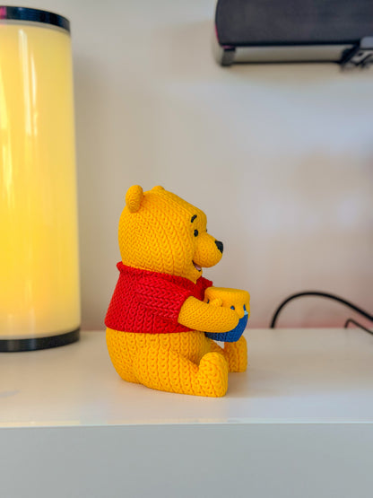 Knitted Winnie the Pooh - 20cm