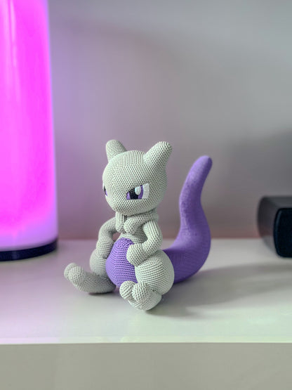 Knitted MewTwo