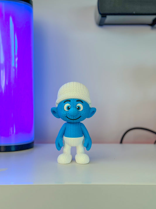Knitted Smurf