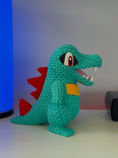 Knitted Totodile