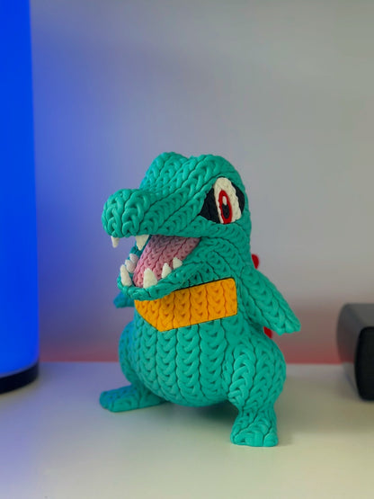 Knitted Totodile
