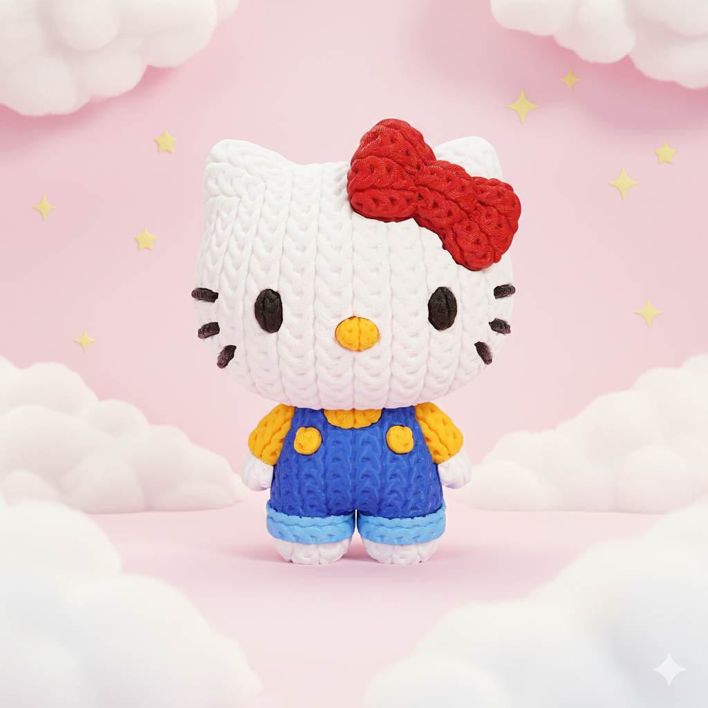 Knitted Hello Kitty