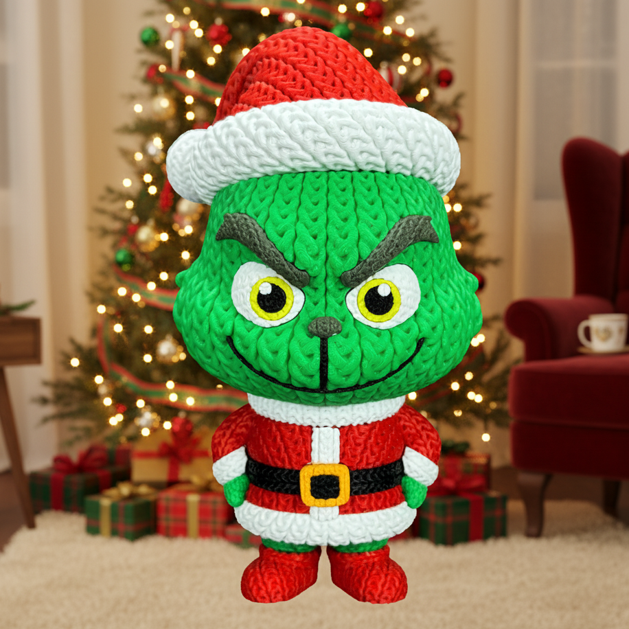 Knitted Grinch - 20cm