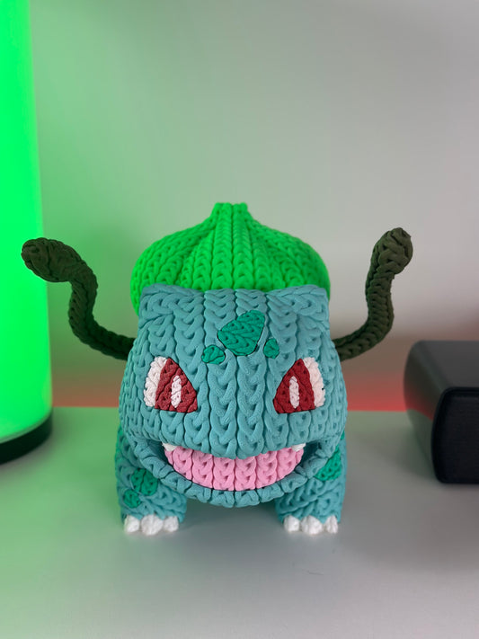Knitted Bulbasaur - 3D Printed