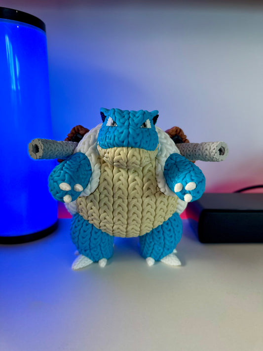 Knitted Blastoise - 3D Printed