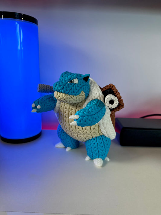 Knitted Blastoise - 3D Printed