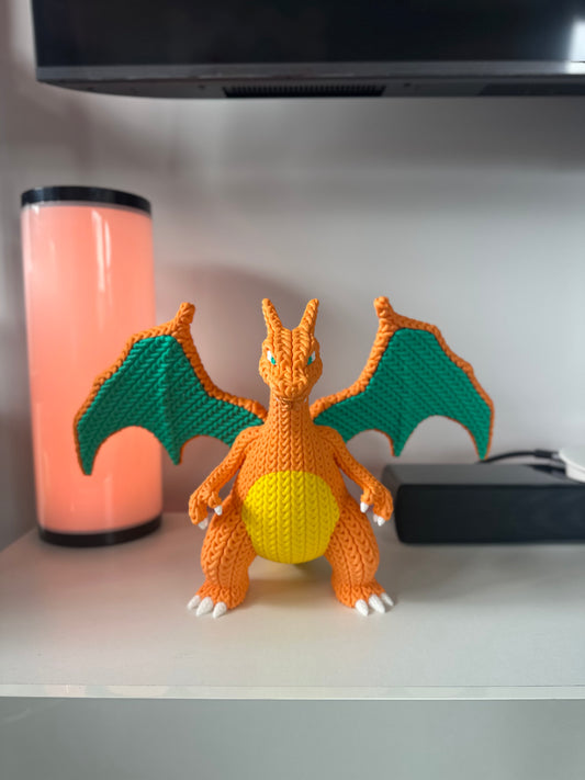 Knitted Charizard - 3D Printed